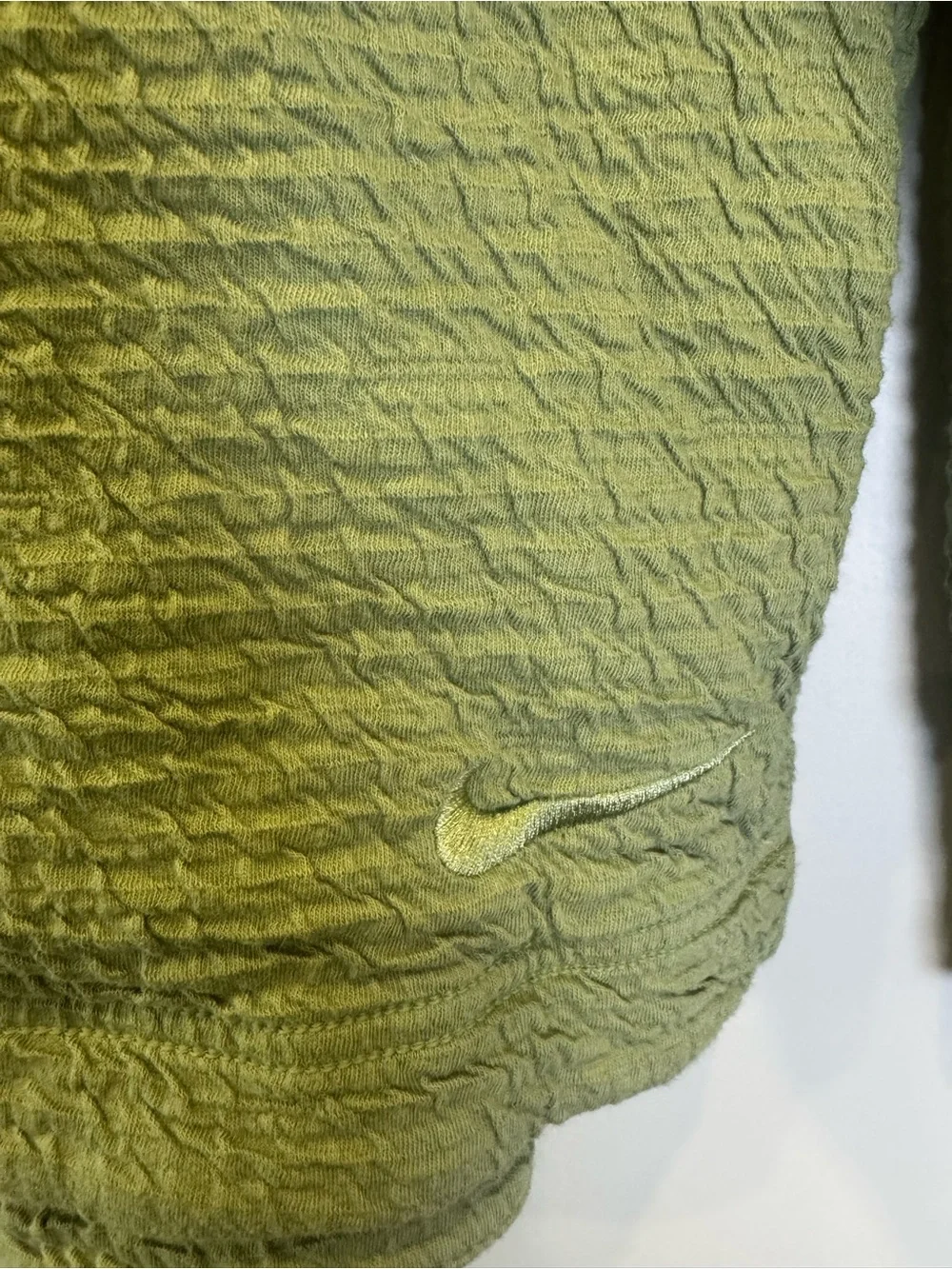 Nike Yoga Men's Light Sage Green Hooded Textured Pullover Sweater Hoodie